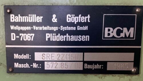 Gopfert SRE 2 z (150) box maker 1985 2